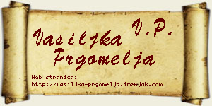Vasiljka Prgomelja vizit kartica